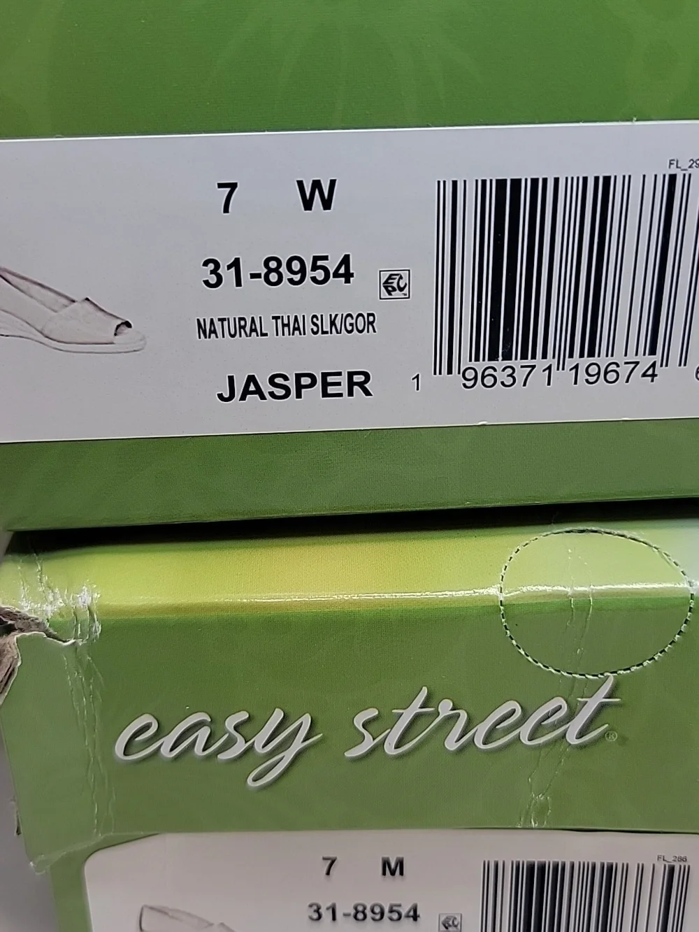 EASY STREET NEW IN BOX SILK PEEP-TOE ESPADRILLE FLEXIBLE WEDGE SHOES